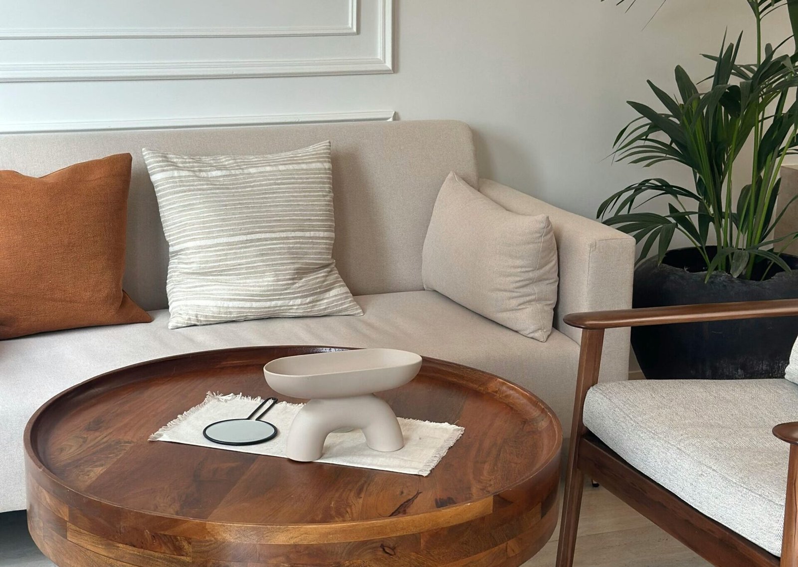 mesa de centro de madera